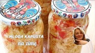 Zapasy na zimę Sałatka z młodej kapusty