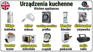 Urządzenia kuchenne i sprzęty elektryczne w kuchni po angielsku - Kitchen appliances in English