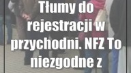 Tłumy do rejestracji w przychodni.  NFZ: To niezgodne z prawem