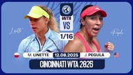 LINETTE VS PEGULA NA ŻYWO - WTA 1000 - CINCINNATI - 13. 08. 2025r.