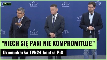 Nie mamy panu prezesowi Obajtkowi nic do zarzucenia.  Spięcie polityków PiS z dziennikarką TVN.
