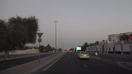 Dubai 4K - Driving Downtown - Skyscraper Sunset