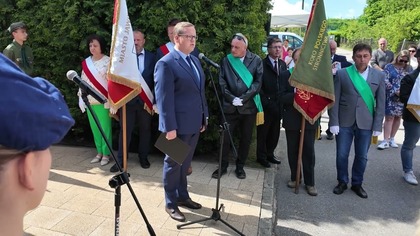 Przemówienie pod pomnikiem w Ciężkowicach - Adrian Rams