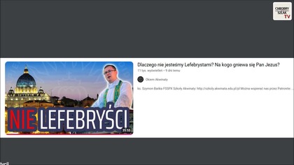 Przegląd Tradycjonalistyczny #214  apologetyczny.  My nie odeszliśmy z Kościoła