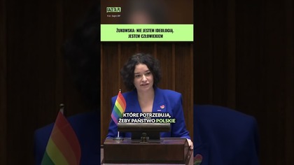Żukowska przyniosła do Sejmu tęczową flagę #shorts