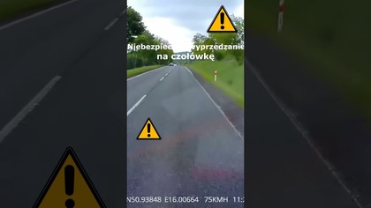 Wyprzedzanie na czołówkę #shorts #rikordwidjo