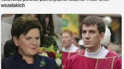 syn Beaty Szydło zrobił dziecko szesnastolatek jako duchowny czy coś