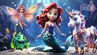 26 minutes of Lullaby bed times stories like Beauty and the Beast The Little Mermaid and many more
