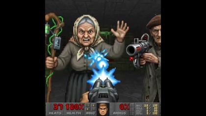 BABKA MAŃKA I DZIADEK WACEK BOHATERAMI GRY DOOM! #doom #dlaciebie #polska #zgrywa #wiral #zabawne