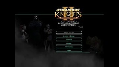 Star Wars KOTOR: TSL main menu modification