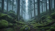 Ulewa w gęstym lesie &mdash; głęboki szum deszczu do snu (bez grzmot&oacute;w)