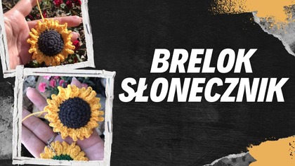 BRELOK SŁONECZNIK NA SZYDEŁKU.  #538