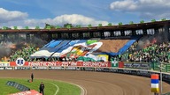 Oprawa kibiców Falubazu podczas meczu z Presem Grupą Deweloperską Toruń (11. 05. 2025)