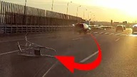 Kolizja z drabiną na A4