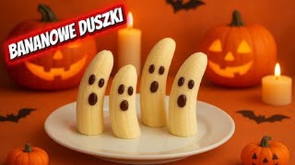 Bananowe Duszki na Halloween  | Szybki i Zdrowy Pomysł na Przekąskę!