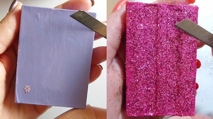 Soap Carving ASMR Relaxing Sounds no talking Satisfying ASMR Video