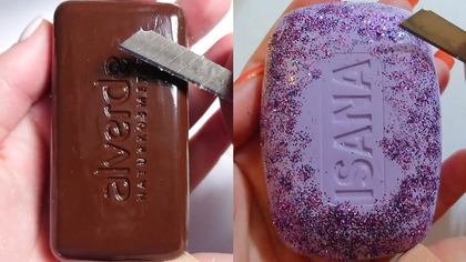 Soap Carving ASMR Relaxing Sounds no talking Satisfying ASMR Video