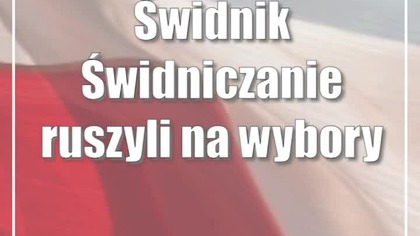 Świdnik: Świdniczanie ruszyli na wybory (NA ŻYWO)