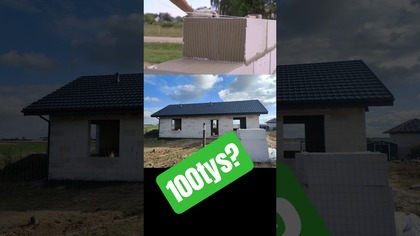 jaki dom zbudujesz za 100tys  #budowadomu #kosztybudowy #domwceniemieszkania #nieruchomości