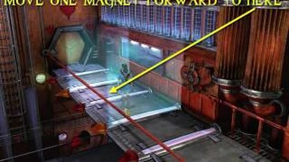 Thorgal: Curse of Atlantis (2002) - How to solve forcefields puzzle on the starship?