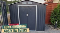 Nowy domek dla śmieci.  Nowa obudowa śmietnika.