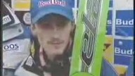 Adam Małysz po zwycięstwie w Harrachovie (14. 01. 2001)