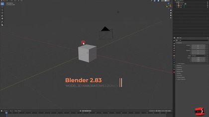Donica zrobiona z sześcianu 3d Blender 2. 83 PL