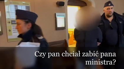 Czołem wielkiej, narodowej Polsce! m&oacute;wi chwilę po aresztowaniu Paweł
