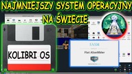 KolibriOS Napisany w assemblerze najmniejszy system świata na PC.. Nawet 1 dyskietka 1,44MB !!!