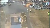 Driver Survives Rally Car Nosedive