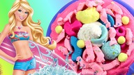 Play Doh Barbie  Wakacyjna pizza  kreatywne zabawki