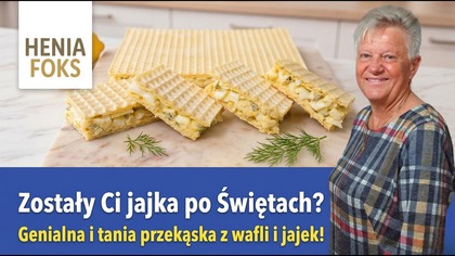Ekspresowa przekąska w waflach.  Sprawdzony sposób naszych babć na jajka, które zostały po Świętach!