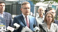 Konferencja pod Ambasadą Niemiec ws.  budowy Nord Stream 2