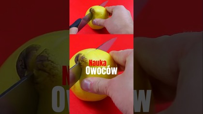 Krojenie owoców dla dzieci - Pigwa