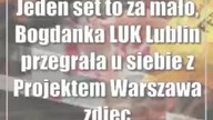 Jeden set to za mało, Bogdanka LUK Lublin przegrała u siebie z Projektem Warszawa [zdjęcia]