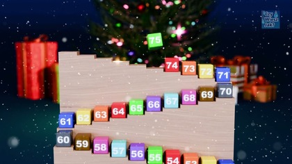 Numbers Song 1-100 Colorful Blocks Christmas
