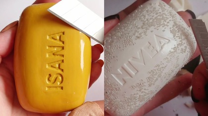 Soap Carving ASMR Relaxing Sounds no talking Satisfying ASMR Video