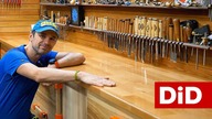 973.  Nowy, drewniany blat warsztatowy - klejonka bukowa