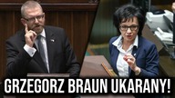 SKANDAL w Sejmie! Marszałek Witek ukarała Grzegorza Brauna.  Cenzura Konfederacji! \\ 4MensTV