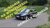 Ruszanie samochodem na wzniesieniu z hamulca nożnego / roboczego.