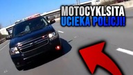 MOTOCYKLISTA UCIEKA PRZED POLICJĄ!