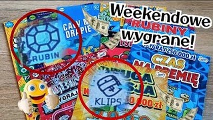Zdrapki Lotto  Kilka wygranych i mix za 100zł!  Wpadł rubin! 