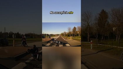  Zwalniał dla pieszych.  Motocykliści nie zdążyli wyhamować  #motocykle #wypadek #polskiedrogi
