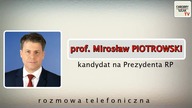 Studio wyborcze: prof.  Mirosław Piotrowski