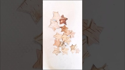 GWIAZDKI Z KORY z kanału @diy_art_ideas #shorts #diy #christmas