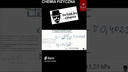 CHEMIA FIZYCZNA PŁ Biotechnologia Zadanie 12 #shorts #shortsvideo #shorts #chemia #biotechnology