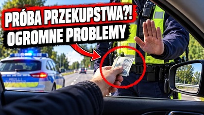 Chciał dać w łapę, dostał sprawę karną #policja #prawo #mandat