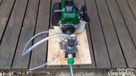 How to make pump motor  Pompa spalinowa z podkaszarki.