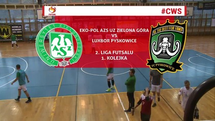 Eko - Pol AZS UZ Zielona Góra - Luxbor Pyskowice - LIVE - 07. 11. 2021r.  - II liga futsalu