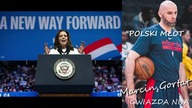 Kolejny błazen NBA, MARCIN GORTAT wspiera Kamalę Harris